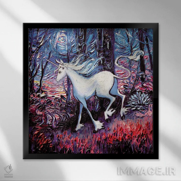 تابلو سفری طولانی اثر آجا تریر - نمای قابدار مشکی