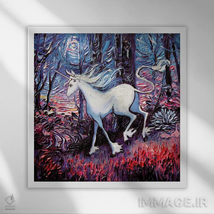 تابلو سفری طولانی اثر آجا تریر - نمای قابدار سفید