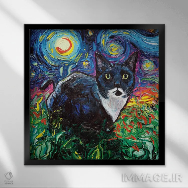 تابلو لوسی اثر آجا تریر - نمای قابدار مشکی