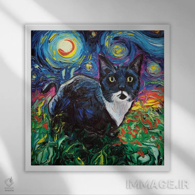 تابلو لوسی اثر آجا تریر - نمای قابدار سفید