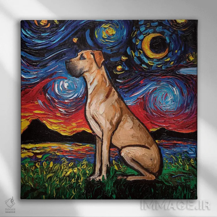 تابلو شب گریٹ باور برنزه (Fawn) اثر آجا تریر - نمای روبهرو روی دیوار