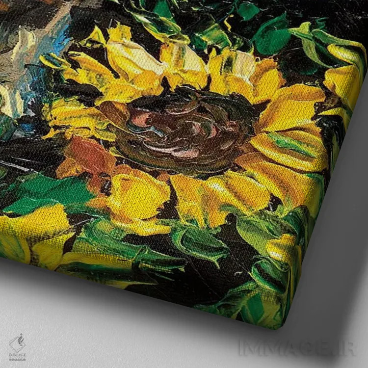 تابلو شب شیتزو ۲ اثر آجا تریر - نمای نزدیک بافت بوم