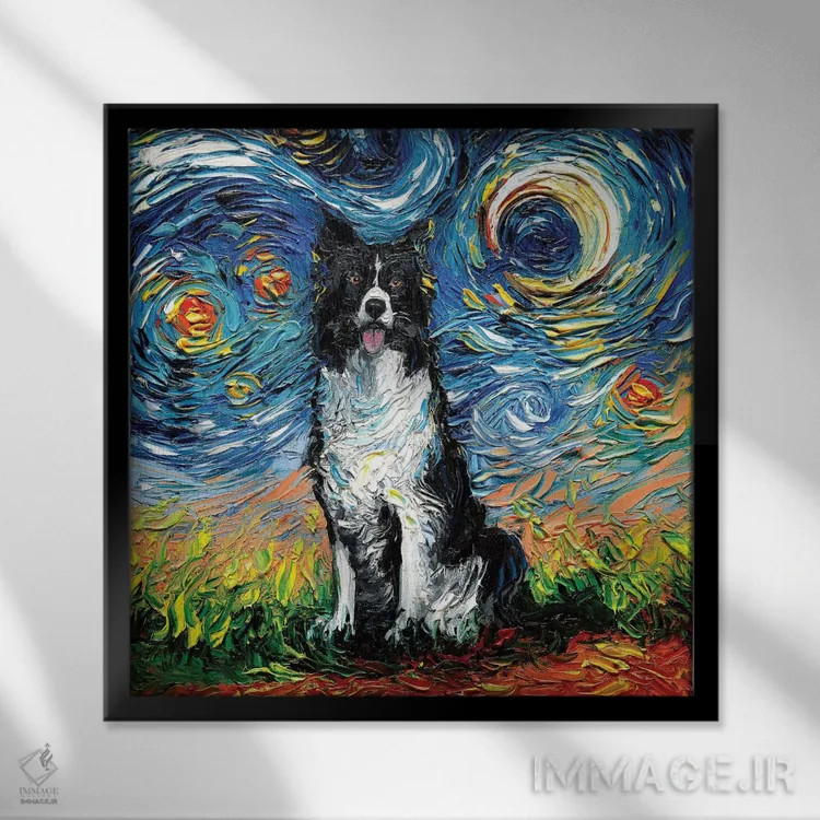 تابلو شب دوم بوردر کولی اثر آجا تریر - نمای قابدار مشکی