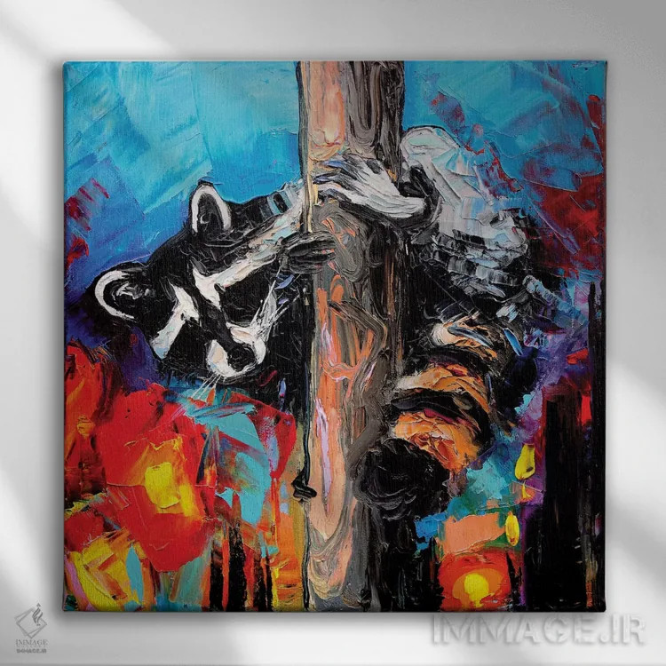 تابلو نگهبان شب اثر آجا تریر - نمای روبهرو روی دیوار