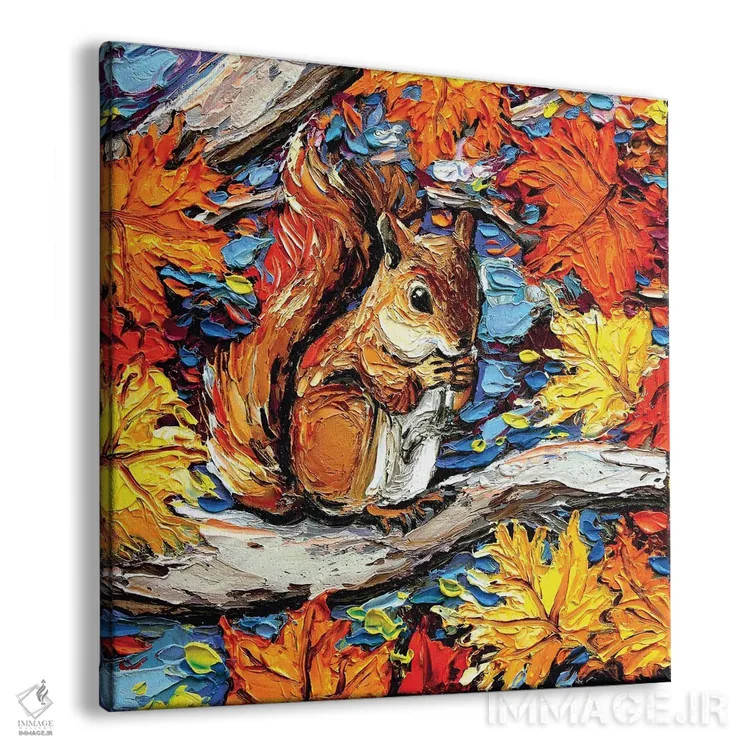 تابلو پنهانکاری سنجابوار (یا: انبار کردن مانند سنجاب) اثر آجا تریر - نمای پرسپکتیو محصول