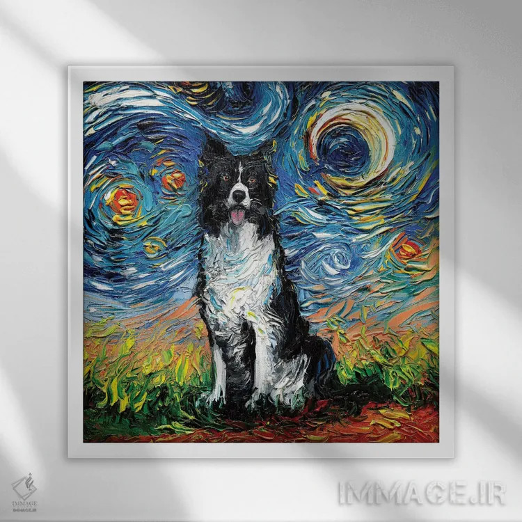 تابلو شب دوم بوردر کولی اثر آجا تریر - نمای قابدار سفید