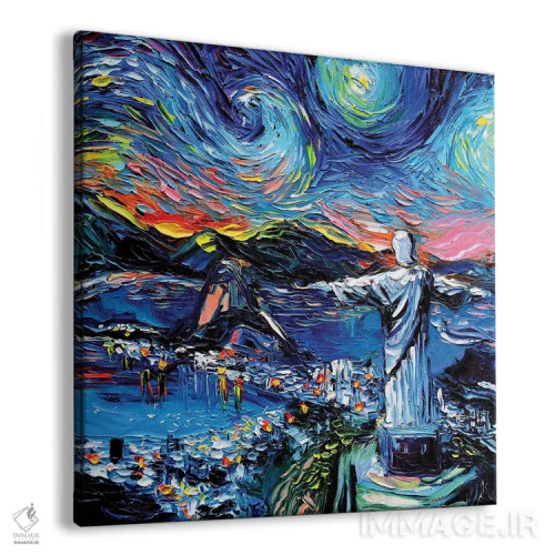 تابلو ون گوگ هرگز مجسمه مسیح منجی را ندید اثر آجا تریر - نمای پرسپکتیو محصول