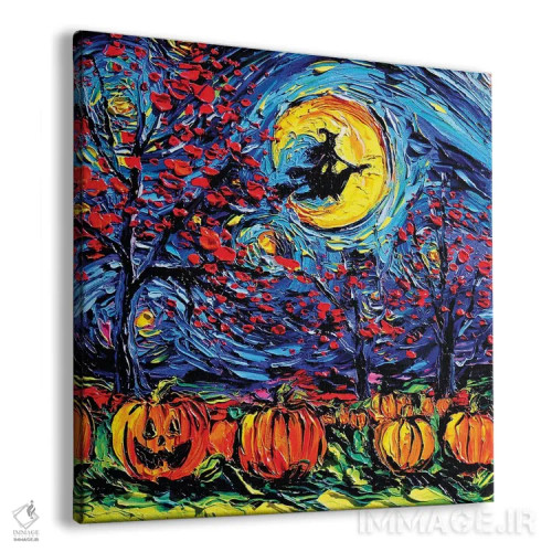 تابلو هالووین پرستاره اثر آجا تریر - نمای پرسپکتیو محصول