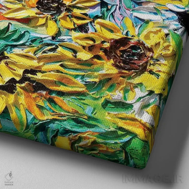 تابلو مسئلهٔ تعادل اثر آجا تریر - نمای نزدیک بافت بوم