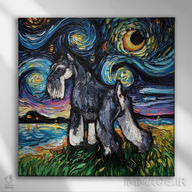 تابلو شب اشناتزر استاندارد اثر آجا تریر - نمای روبهرو روی دیوار