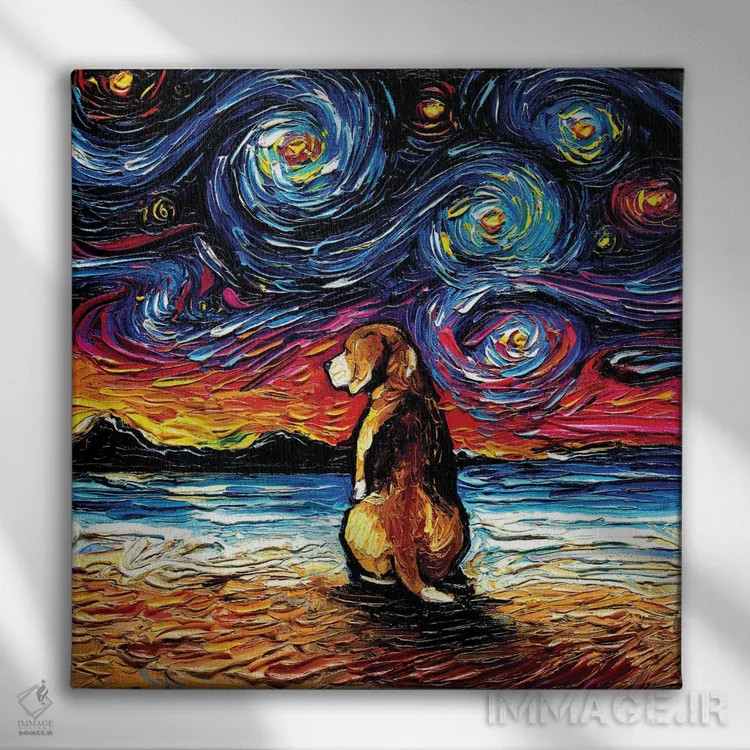 تابلو شب دوم بیگل اثر آجا تریر - نمای روبهرو روی دیوار