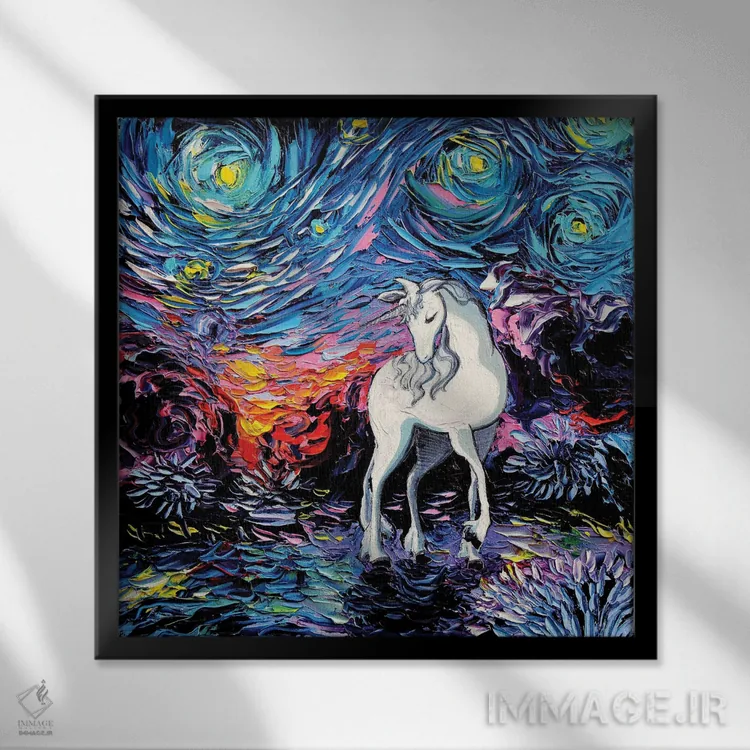 تابلو پشیمانی اثر آجا تریر - نمای قابدار مشکی