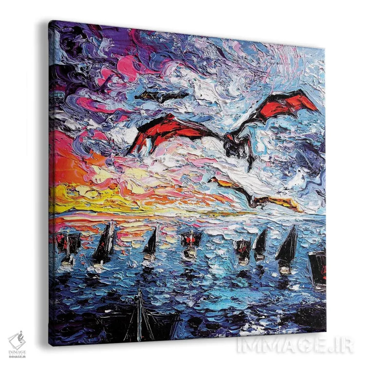 تابلو عبور از دریای باریک اثر آجا تریر - نمای پرسپکتیو محصول