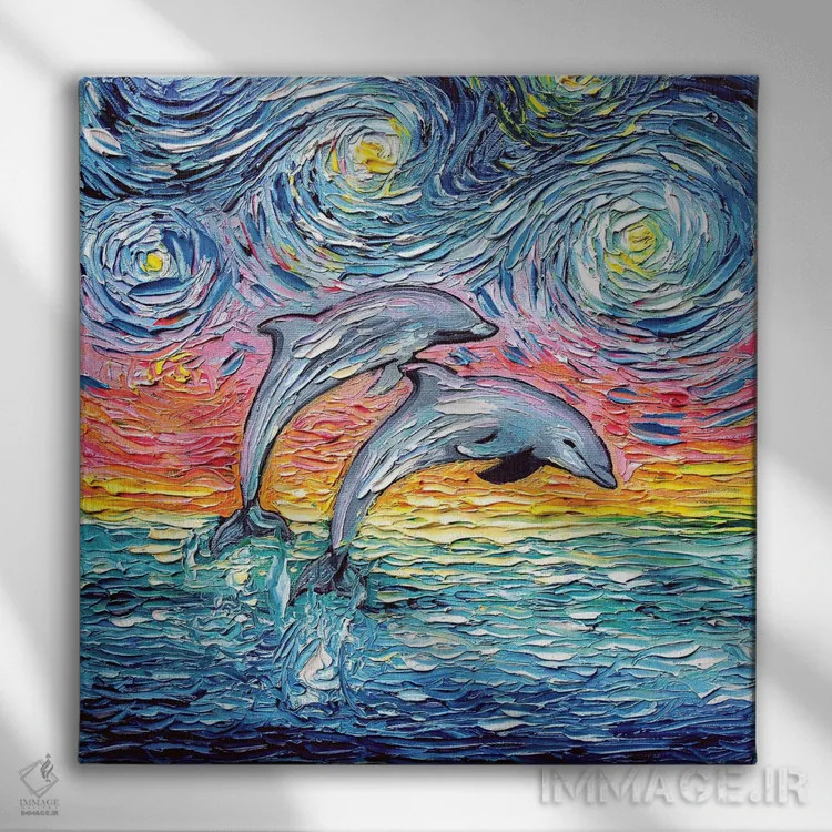 تابلو ون گوگ هرگز بهشت را ندید اثر آجا تریر - نمای روبهرو روی دیوار