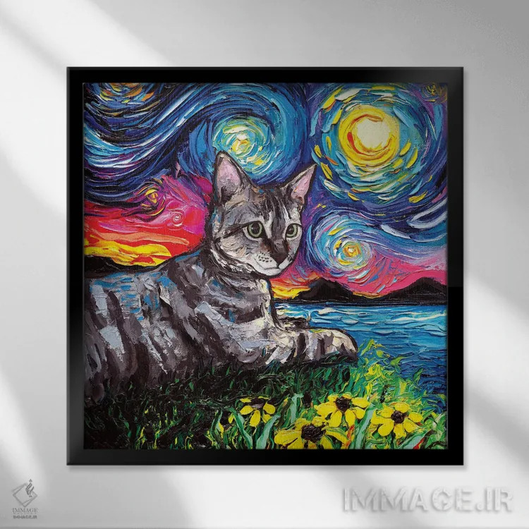 تابلو ویرجینیا (ایالت آمریکا) اثر آجا تریر - نمای قابدار مشکی