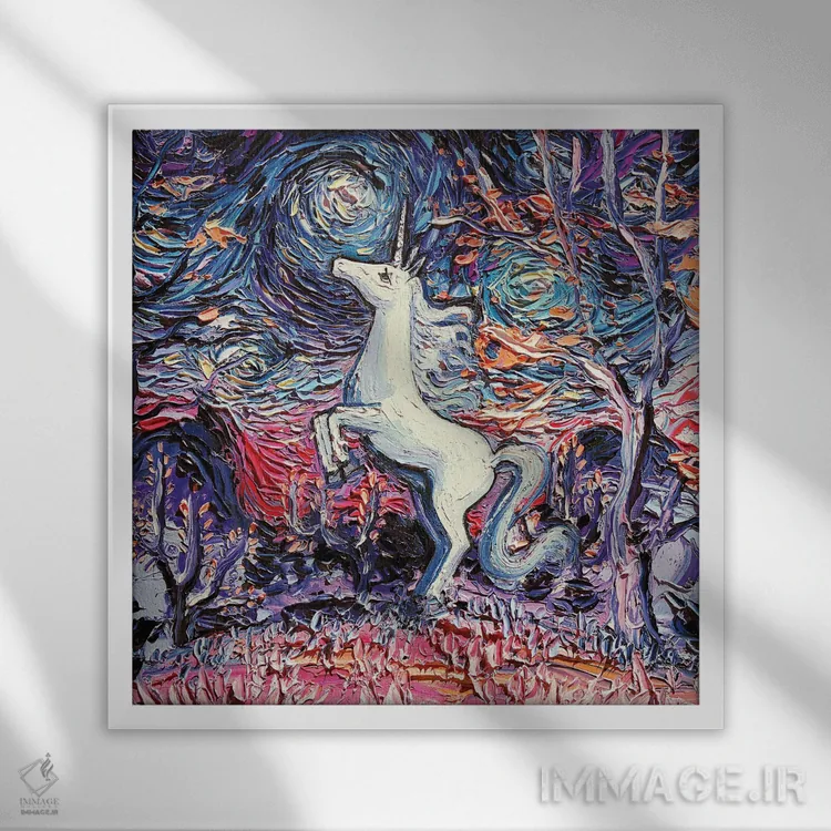 تابلو من زندهام اثر آجا تریر - نمای قابدار سفید