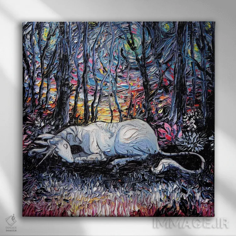 تابلو رویاها اثر آجا تریر - نمای روبهرو روی دیوار