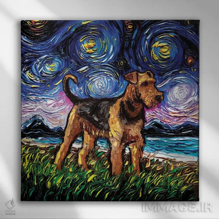 تابلو شب ایردیل تریِر اثر آجا تریر - نمای روبهرو روی دیوار