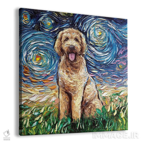 تابلو شب گولدندودل اثر آجا تریر - نمای پرسپکتیو محصول