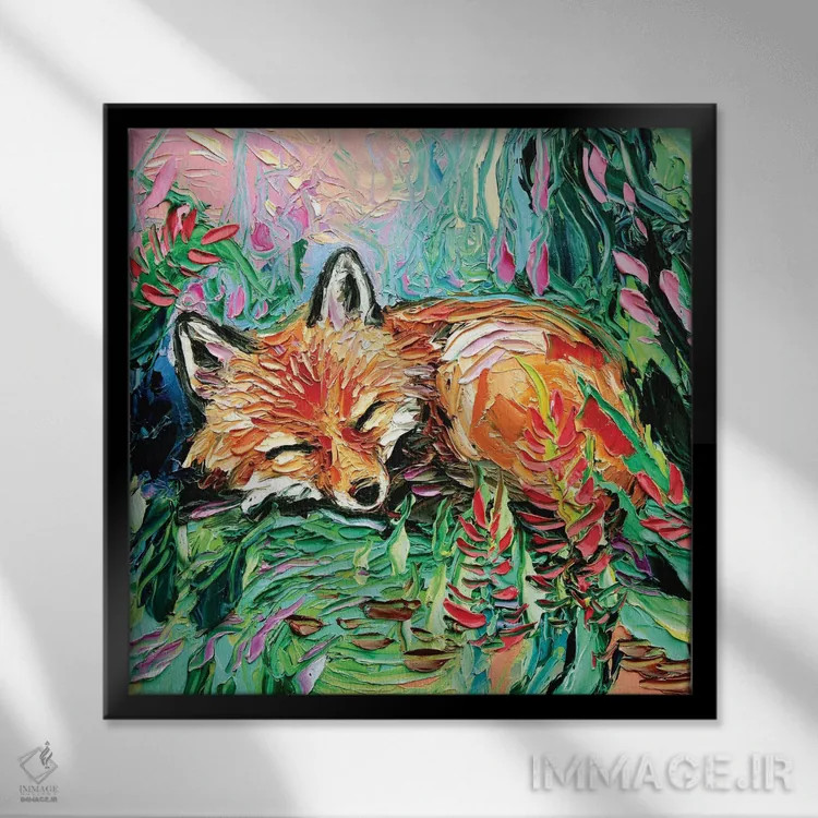 تابلو کیـت (بچه حیوان خانگی) اثر آجا تریر - نمای قابدار مشکی