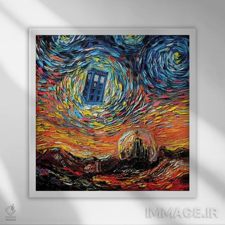 تابلو ونگوگ هرگز گالیفرای را ندید (داستان علمیتخیلی) اثر آجا تریر - نمای قابدار سفید