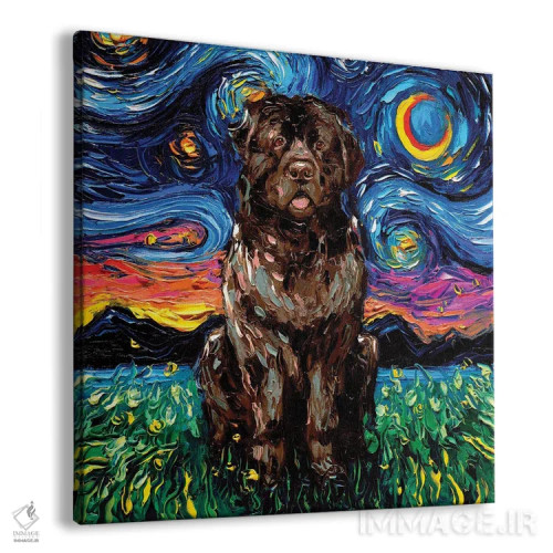 تابلو شب نیوفاندلند قهوهای اثر آجا تریر - نمای پرسپکتیو محصول