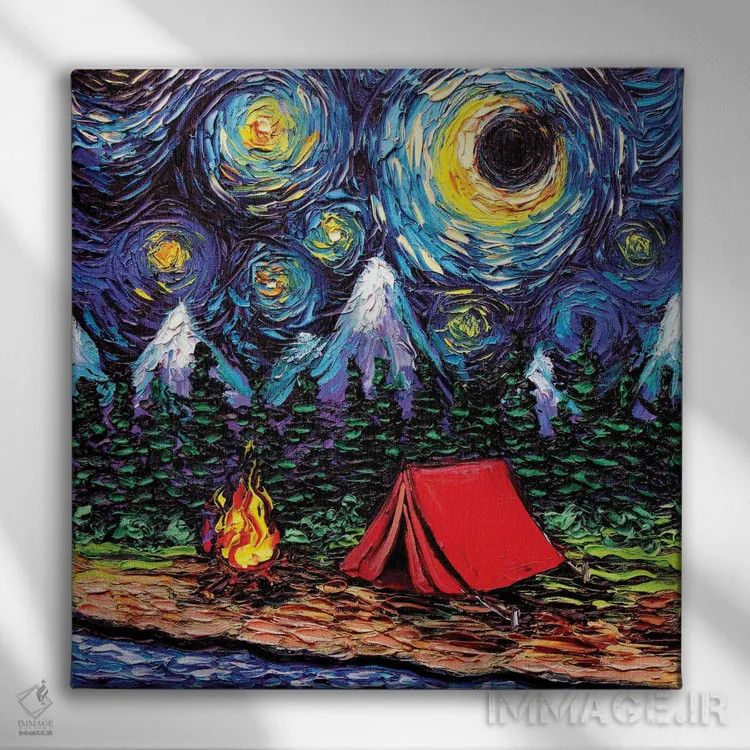 تابلو خارج از مسیر متعارف اثر آجا تریر - نمای روبهرو روی دیوار