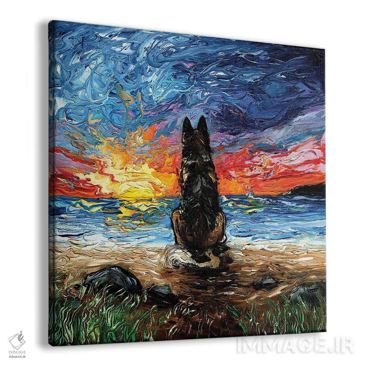 تابلو روزهای ساحلی اثر آجا تریر - نمای پرسپکتیو محصول