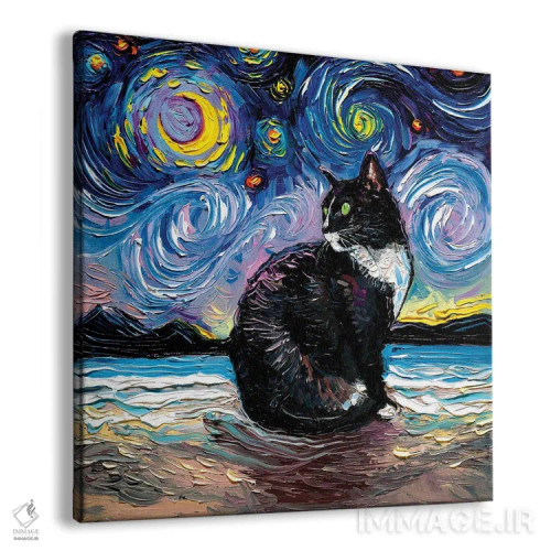 تابلو شب دوم گربه تاکسیدو اثر آجا تریر - نمای پرسپکتیو محصول