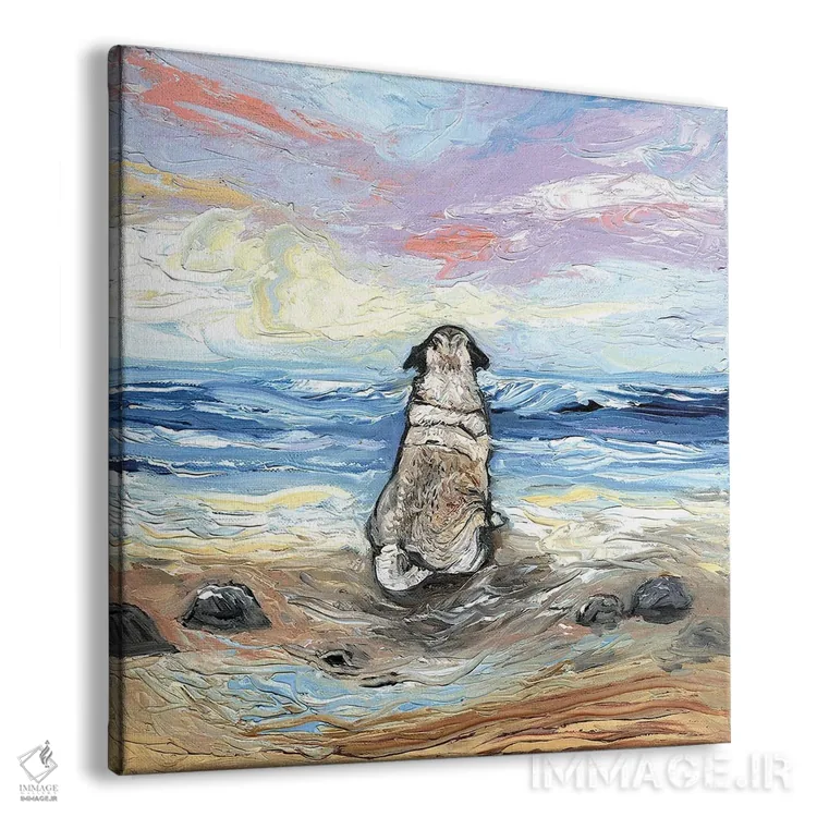 تابلو روزهای ساحلی اثر آجا تریر - نمای پرسپکتیو محصول