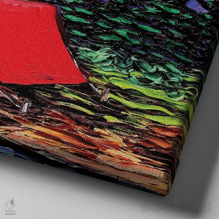 تابلو خارج از مسیر متعارف اثر آجا تریر - نمای نزدیک بافت بوم