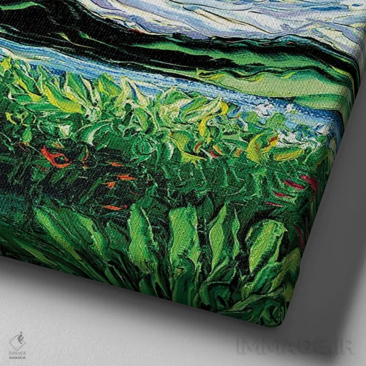 تابلو شب تریر بدلینگتون اثر آجا تریر - نمای نزدیک بافت بوم