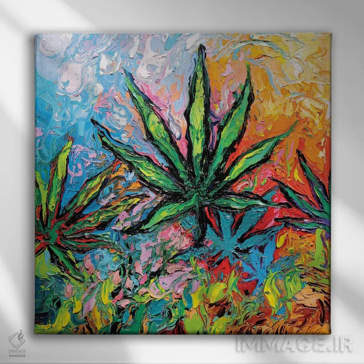 تابلو ذهنت را آزاد کن اثر آجا تریر - نمای روبهرو روی دیوار