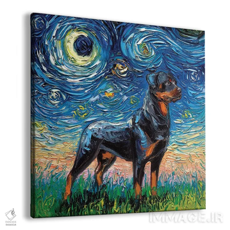 تابلو شب اول روتوایلر اثر آجا تریر - نمای پرسپکتیو محصول