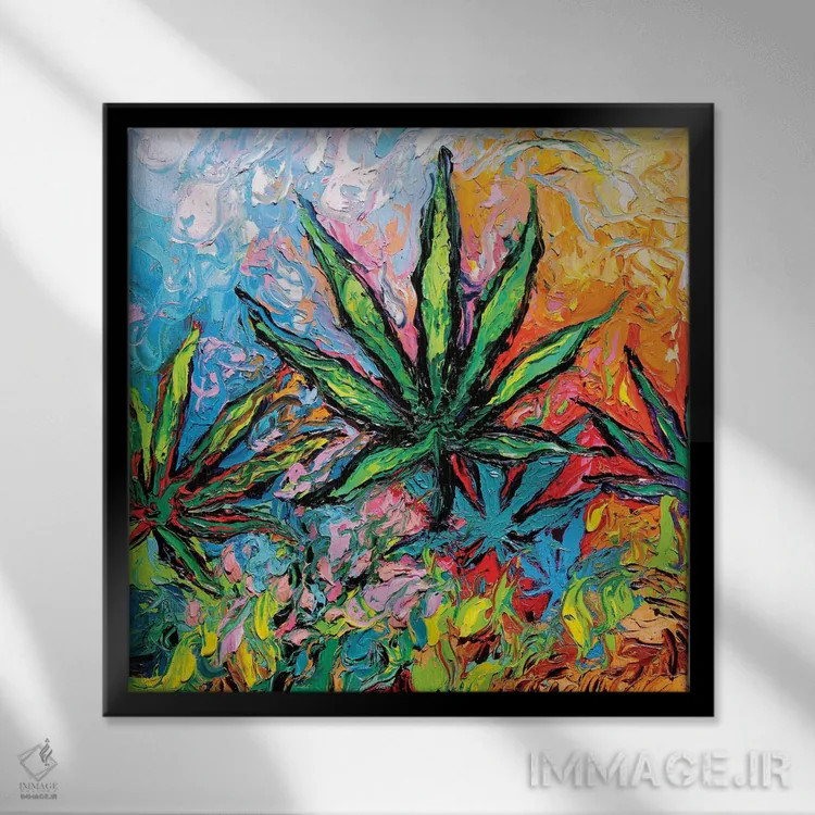 تابلو ذهنت را آزاد کن اثر آجا تریر - نمای قابدار مشکی