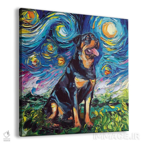 تابلو شب روتوایلر ۲ اثر آجا تریر - نمای پرسپکتیو محصول