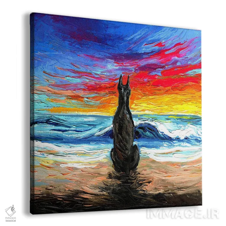 تابلو روزهای ساحلی اثر آجا تریر - نمای پرسپکتیو محصول