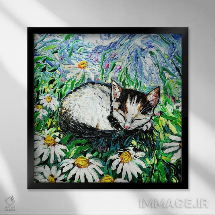 تابلو رؤیاهای شیرین اثر آجا تریر - نمای قابدار مشکی