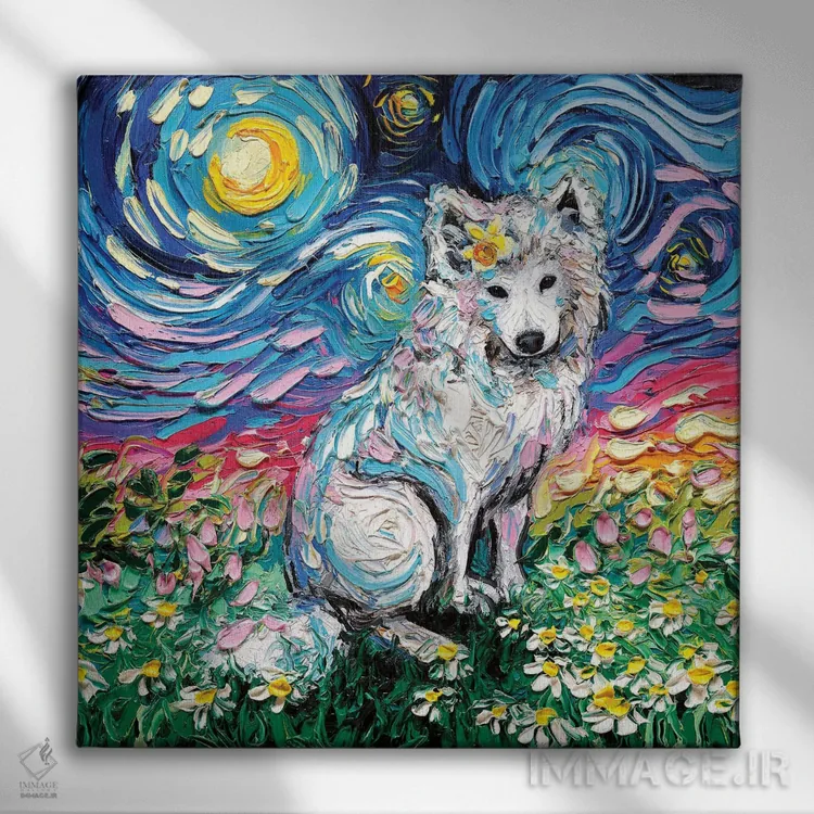 تابلو شب ساموید ۲ اثر آجا تریر - نمای روبهرو روی دیوار