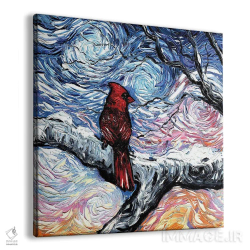 تابلو مرغ کارباورال (پرنده) اثر آجا تریر - نمای پرسپکتیو محصول