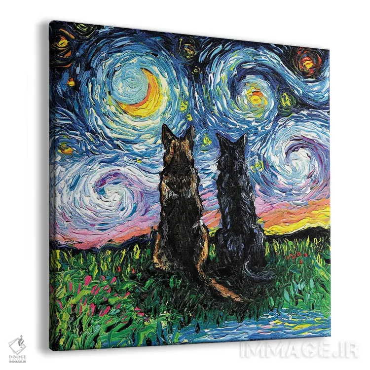 تابلو نیمههای گمشده اثر آجا تریر - نمای پرسپکتیو محصول