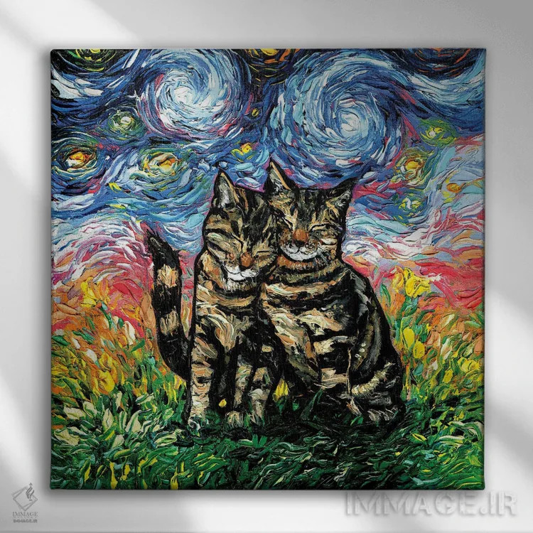 تابلو در کنارت اثر آجا تریر - نمای روبهرو روی دیوار