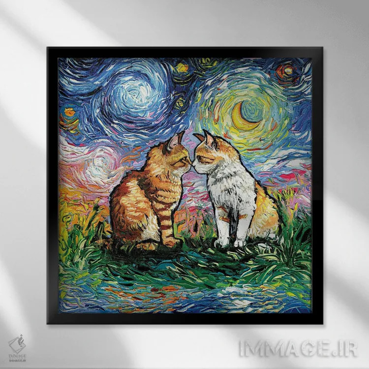 تابلو عزیز داشتهشده اثر آجا تریر - نمای قابدار مشکی