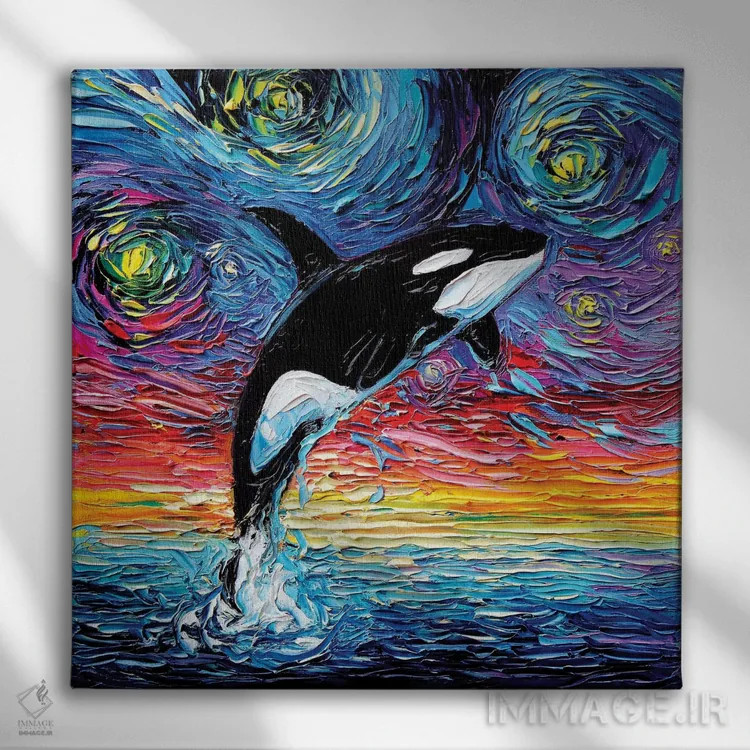 تابلو ونگوگ هرگز آلاسکا را ندید اثر آجا تریر - نمای روبهرو روی دیوار