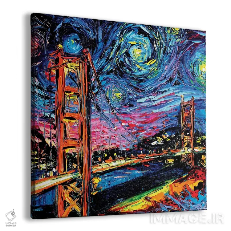 تابلو ونگوگ هرگز گلدن گیت را ندید اثر آجا تریر - نمای پرسپکتیو محصول