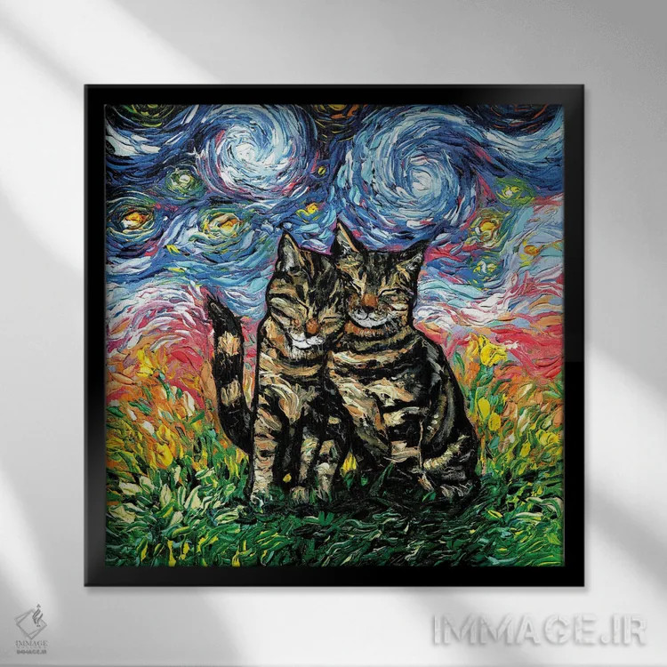 تابلو در کنارت اثر آجا تریر - نمای قابدار مشکی