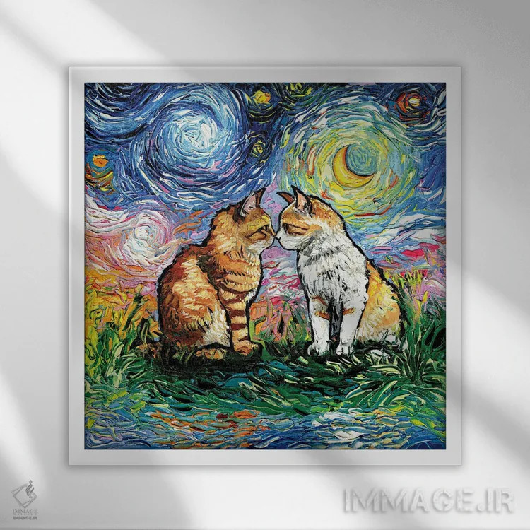 تابلو عزیز داشتهشده اثر آجا تریر - نمای قابدار سفید