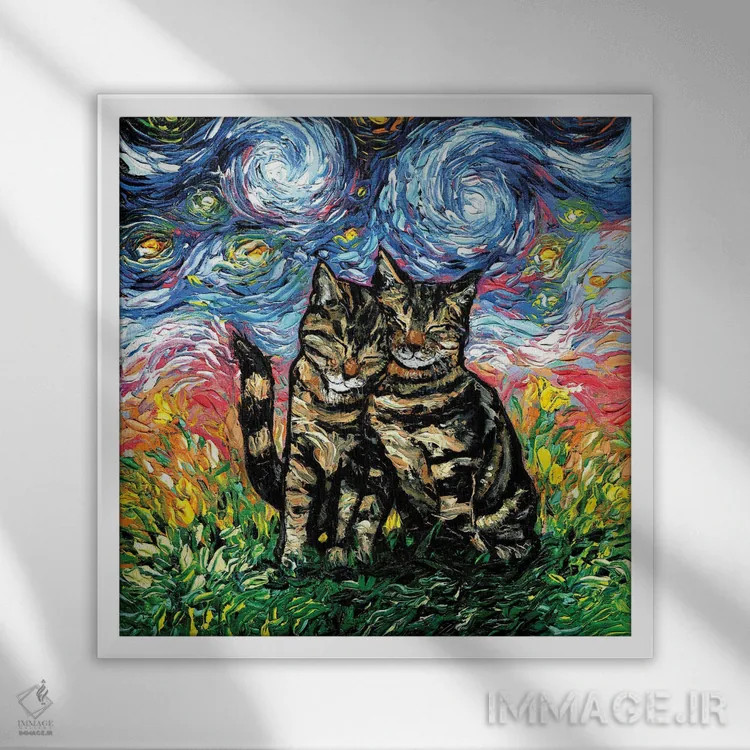 تابلو در کنارت اثر آجا تریر - نمای قابدار سفید