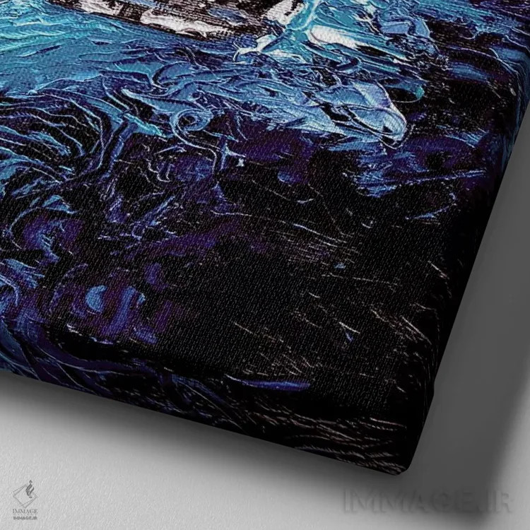 تابلو ونگوگ هرگز نیو کاپریکا را ندید اثر آجا تریر - نمای نزدیک بافت بوم