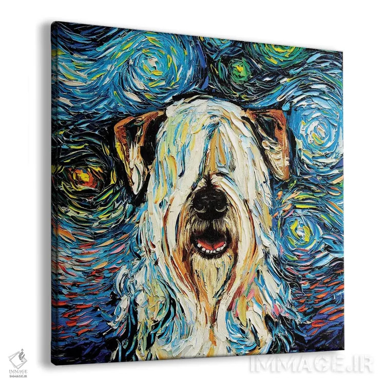 تابلو شب ویتن (نژاد سگ) اثر آجا تریر - نمای پرسپکتیو محصول